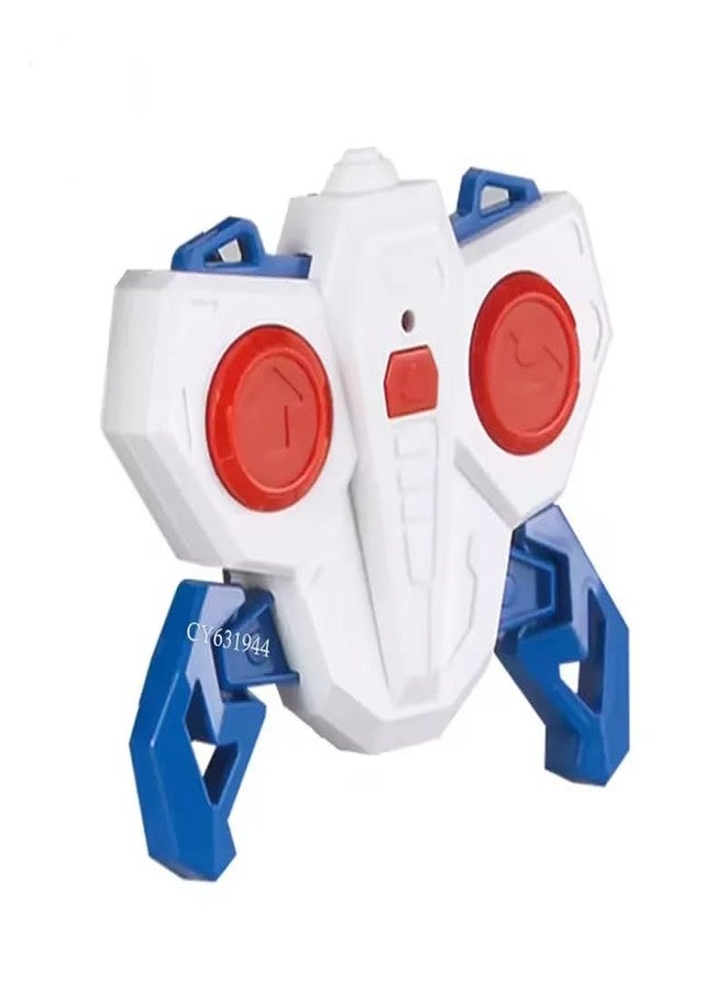 NVF دراجة نارية NVF RC للحركات البهلوانية | دراجة تحكم عن بعد بتردد 2.4 جيجاهرتز مع دوران 360 درجة وسباق عالي السرعة | لعبة دراجة نارية قابلة لإعادة الشحن للأطفال | دراجة تحكم عن بعد بيضاء/زرقاء هدية للأولاد - Image 4